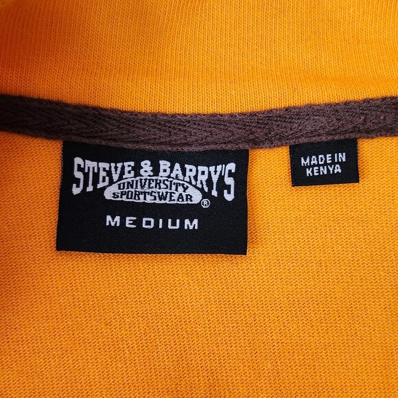 Vtg Steve & Barry's University Sportswear Orange Half-Zip Pullover College Fall - Picture 6 of 10